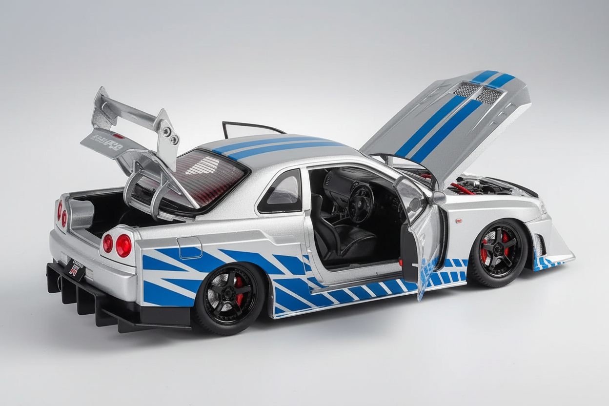 Nissan Skyline R34 GTR LBWK Silhouette 1/24