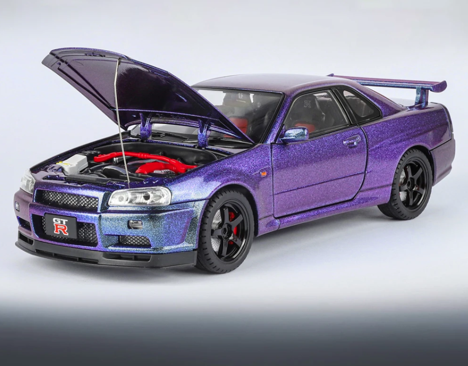 Nissan Skyline R34 GTR - Fast & Furious - Midnight Purple - Blue
