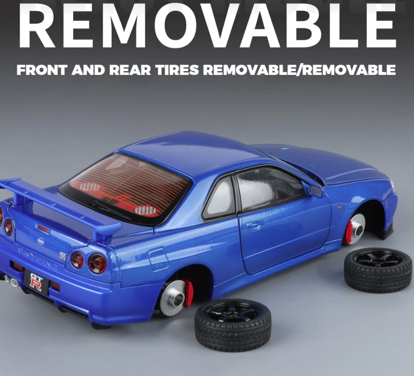 Nissan Skyline R34 GTR - Fast & Furious - Midnight Purple - Blue