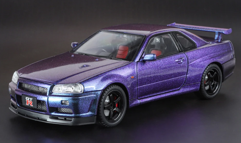 Nissan Skyline R34 GTR - Fast & Furious - Midnight Purple - Blue