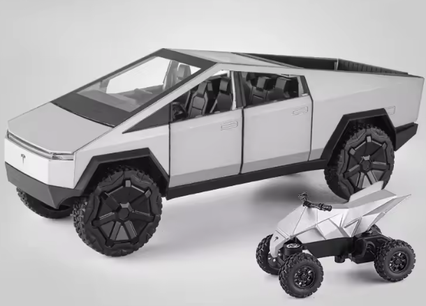 Tesla Cybertruck + Cyberquad 1/24