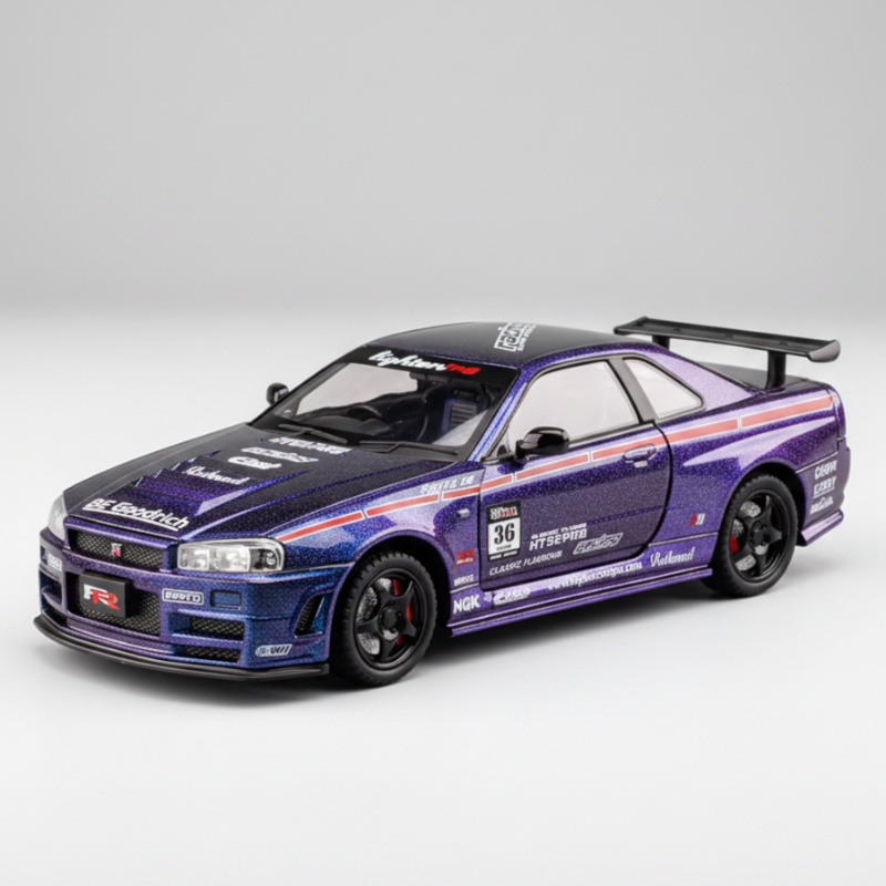 Nissan Skyline R34 GTR Racing 1/24
