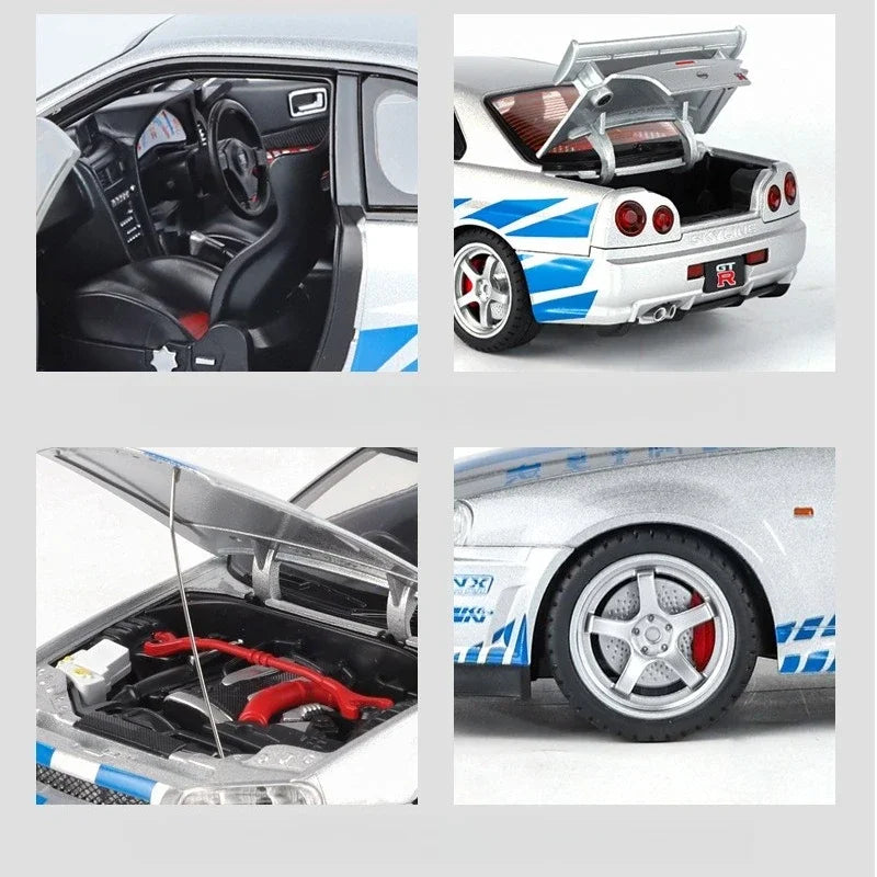 Nissan Skyline R34 GTR - Fast & Furious - Midnight Purple - Blue