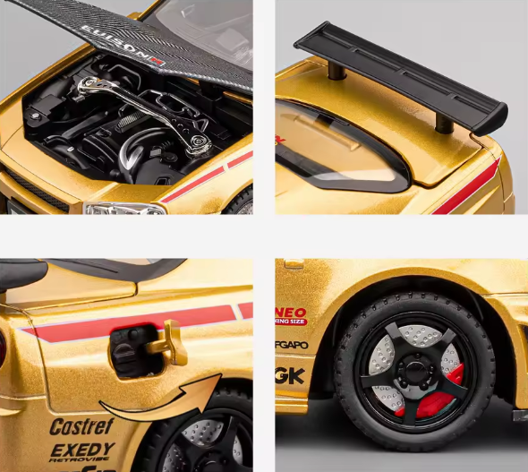 Nissan Skyline R34 GTR Racing 1/24