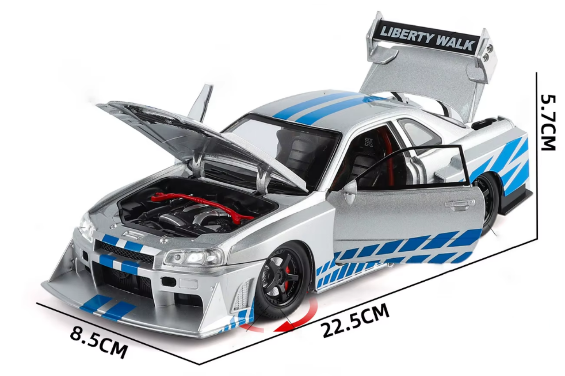 Nissan Skyline R34 GTR LBWK Silhouette 1/24