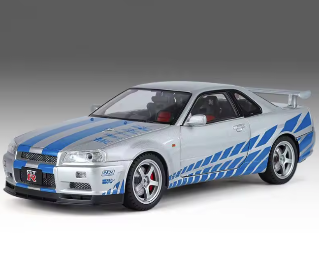 Nissan Skyline R34 GTR - Fast & Furious - Midnight Purple - Blue