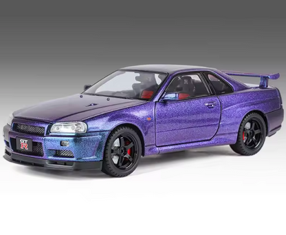 Nissan Skyline R34 GTR - Fast & Furious - Midnight Purple - Blue