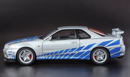 Nissan Skyline R34 GTR - Fast & Furious - Midnight Purple - Blue