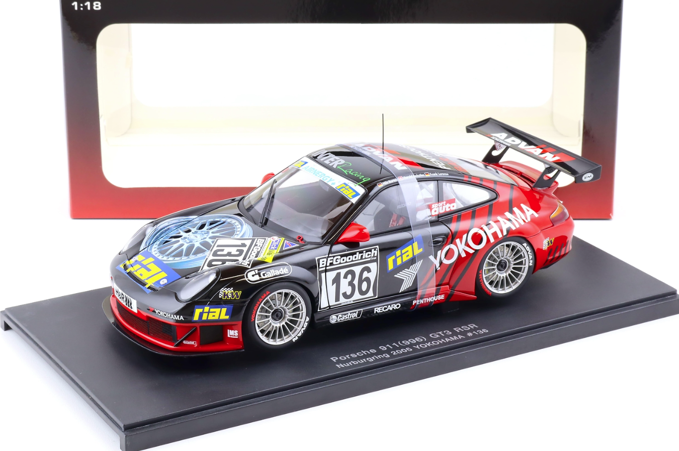 Porsche 911 996 GT3 RSR ADVAN Yokohama - AUTOart 1/18